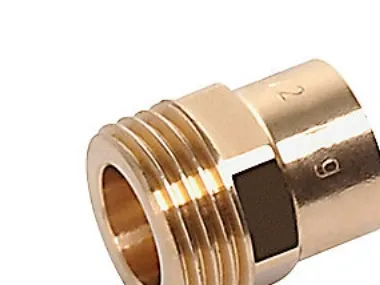 Overg.nippel 1 -28 mm - rørgevind nippel og loddemuffe