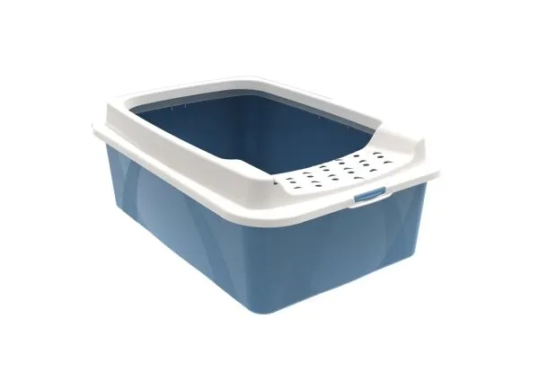 Rotho Bonnie, Katt, Åpen, Blå, Grå, Spenne, 572 mm, 393 mm