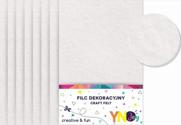 Dekorativ filtark hvit YNJ NOSTER