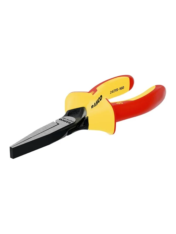 BAHCO 2421S-140 Insulated Long Flat Nose Pliers