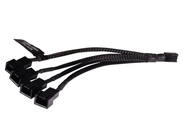 Alphacool 18694, 0,15 m, 3-pin, 4 x Fan (3-pin), Hunkjønn, Hankjønn, Rett