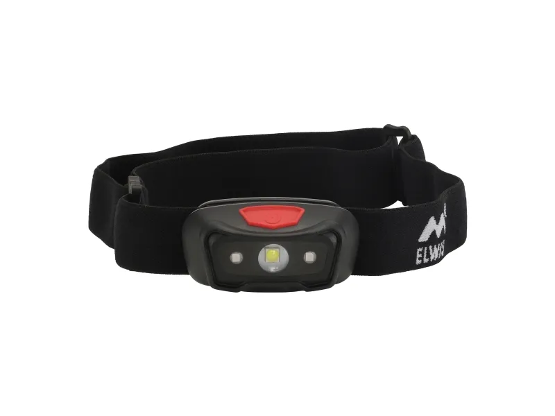 ELWIS LIGHTING Elwis PRO Aktiv H360R pandelampe, genopladelig, 360 lumens, rødt night-light lys
