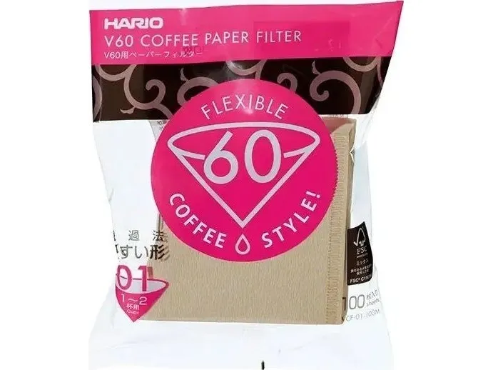 Hario papirfiltre Misarashi V60-01