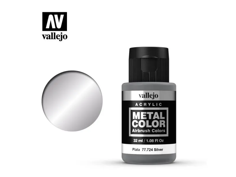 Vallejo 77.724, Sølv, Vannmaling, Væske, 32 ml, 1 stykker