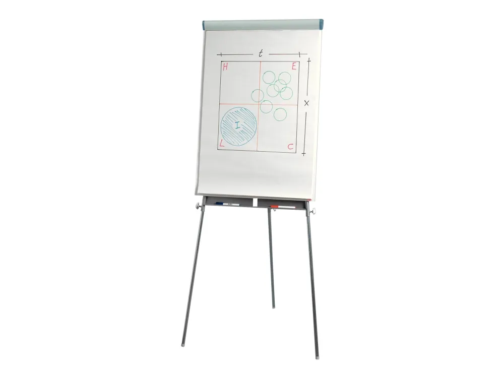 Esselte Standard - Staffeli - gulvstående - magnetisk - sølvramme