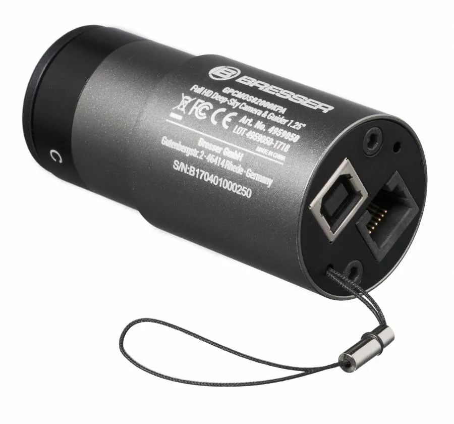 Bresser Optics 4959050, 1936 x 1096 piksler, Sony IMX290 CMOS, 0,0029 x 0,0029 mm, Windows 10,Windows 7,Windows 8, 72 mm, 90 g