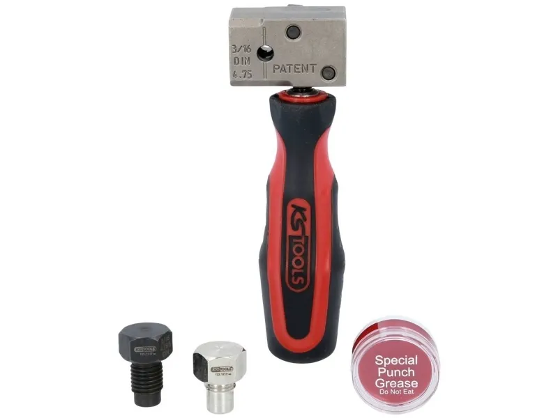KS TOOLS FLAREFIXeco universal bremserørs utvider-/avgraderingssett 4,75 mm 4 deler (122.1215)