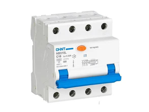 Chint RCBO NB310L3PN30MAA32C NB310L/3N 3P+N C32 30mA A 6kA