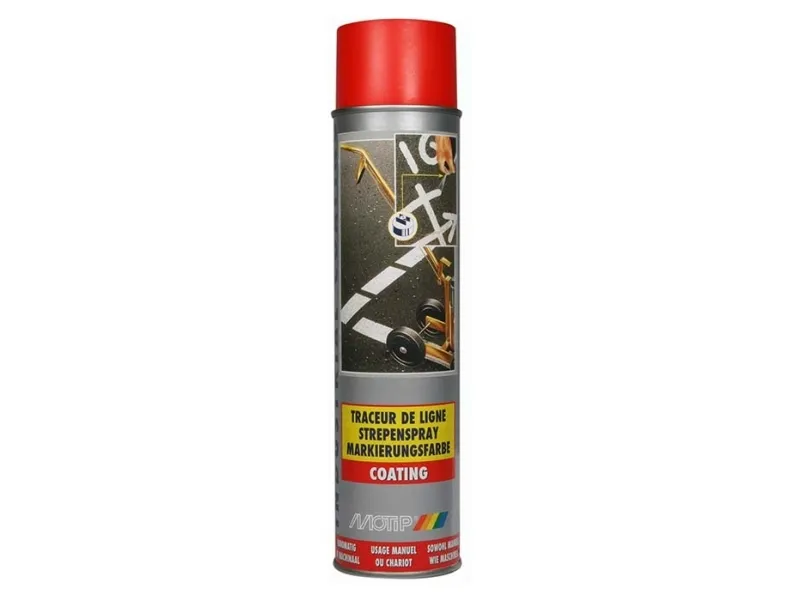 Motip Rød trolley markeringsspray 600ml.