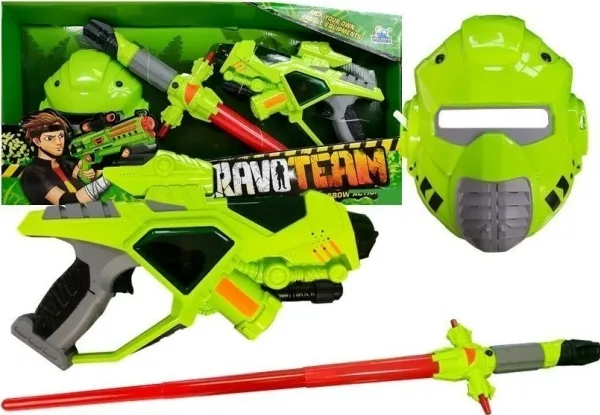 LeanToys Space Weapon Sword Mask Lysegrønn