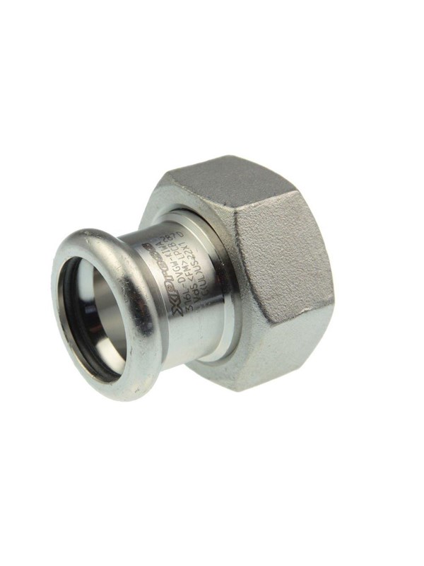Vsh Fabrieken Xpr stainless coupl w/nut ff 22xg1