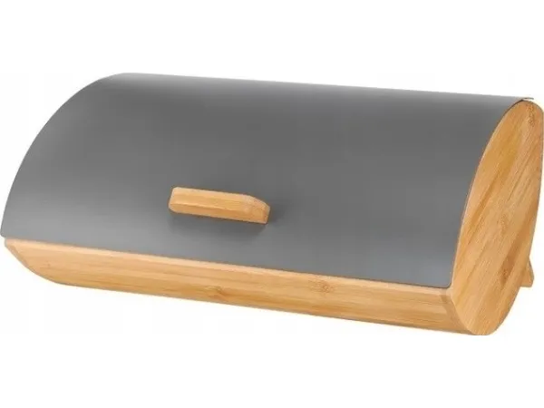 Brødbrett i bambus med metalllokk 36x24,5x16 cm Ambition 68936