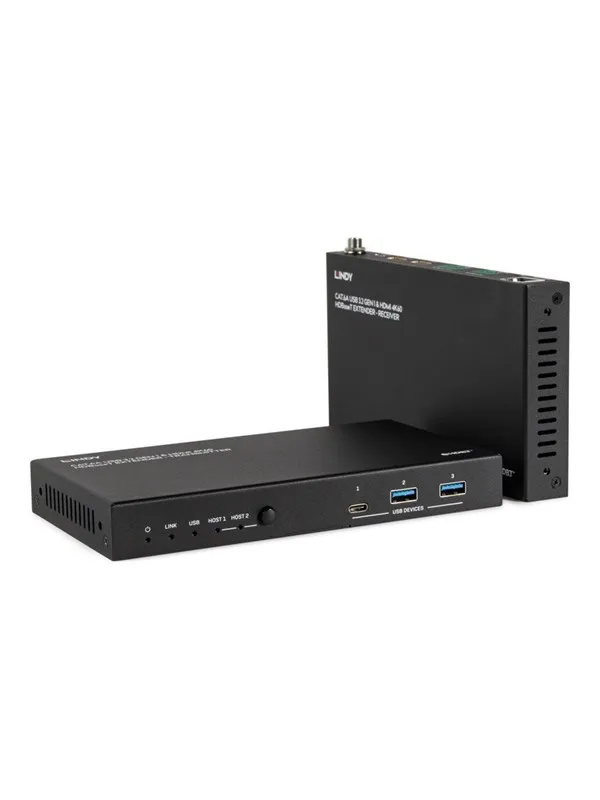 Lindy - transmitter and receiver - video/audio/USB extender - HDBaseT