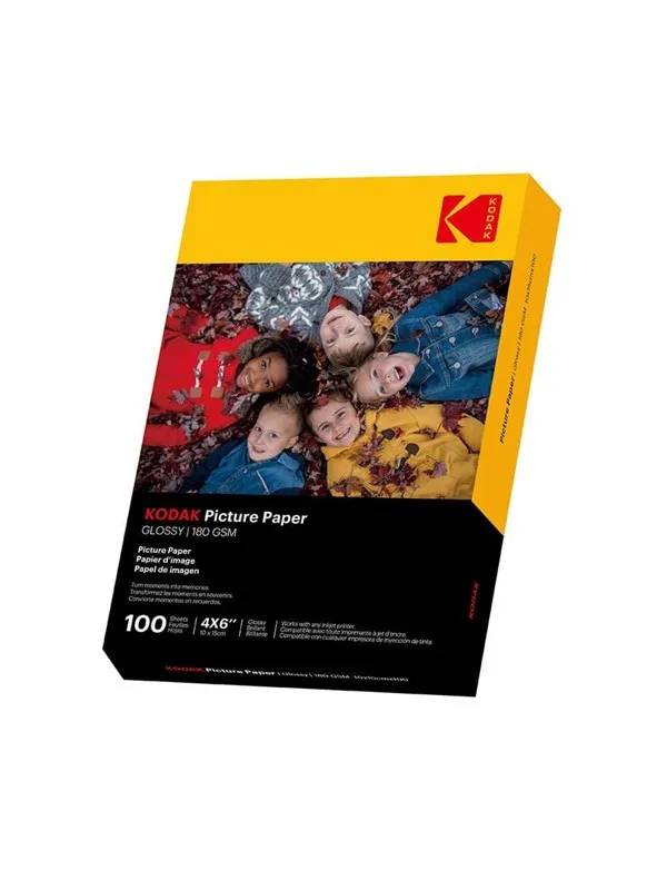 KODAK 10x15cm Glossy Photo Paper 180/m² 100 Sheets