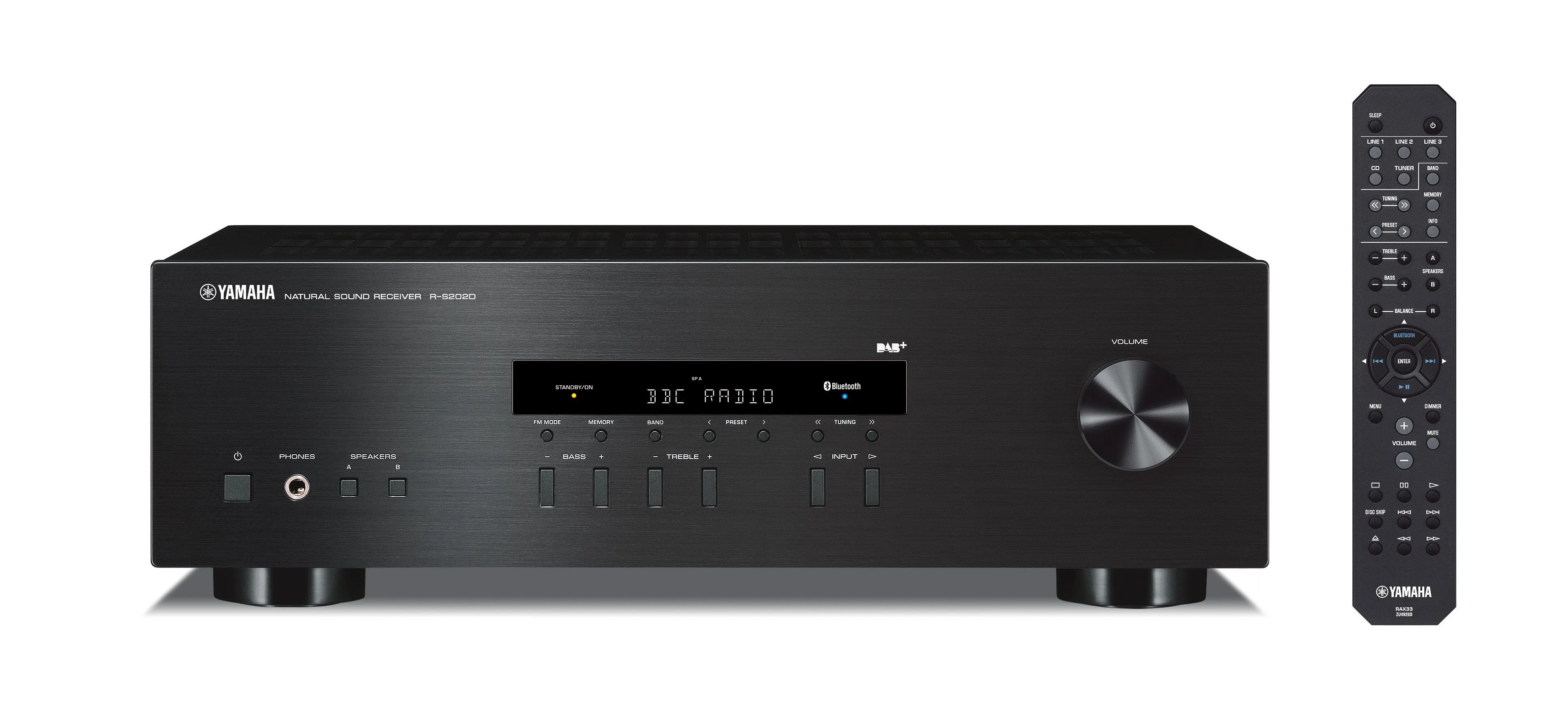 Yamaha R-S202D stereomottaker (sort)