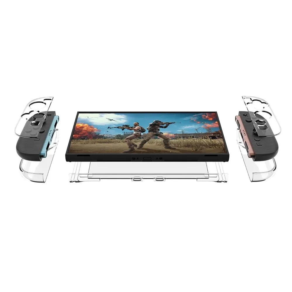 Nintendo Switch 2 beskyttelsesetui til spillkonsoll, krystallklart, støtsikkert deksel