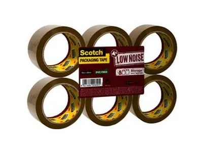 3M Scotch emballasjetape 309, PP, 50 mm x 66 m, brun støysvakt, akrylatdispersjonslim - 1 stk (S5066B6)
