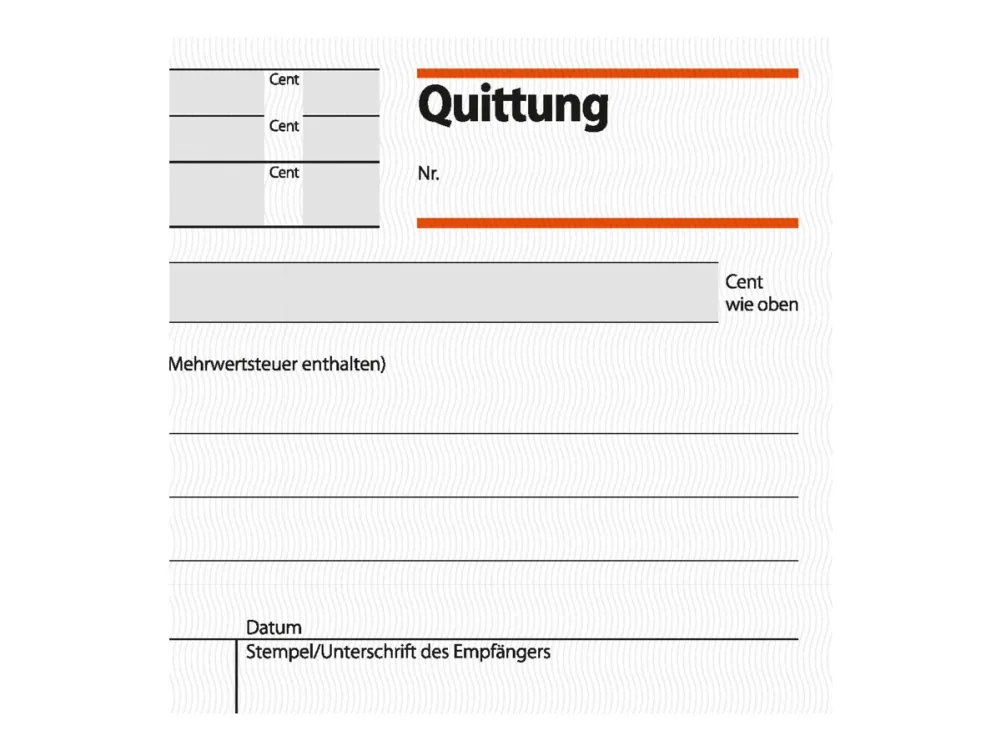 Sigel - Kvittering - 50 ark - A6 (105 x 148 mm) - landskap - dublett - karbonfri