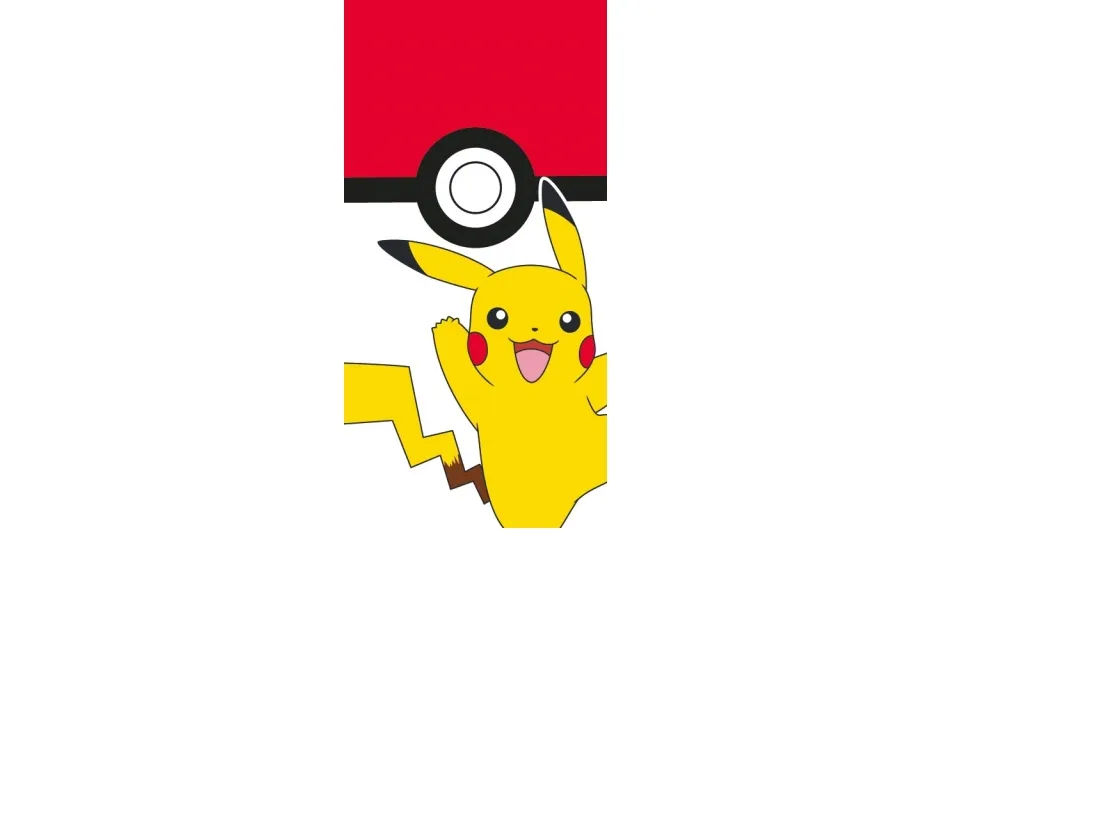 Pokemon Pikachu Badehåndklæde - 100 procent bomuld