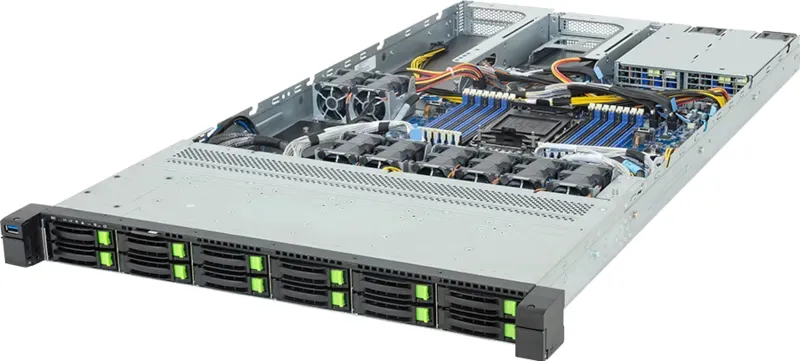 GIGABYTE R164-SG5-AAV1, LGA 4710, Intel® Xeon®, GDDR5, Okta-kanal, 2.5, HDD & SSD