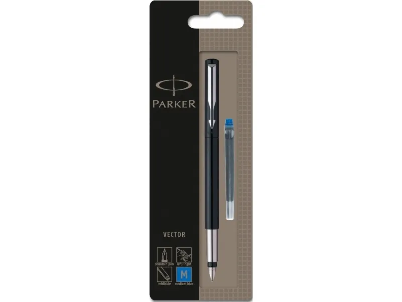 Parker Vector, Sort, Blå, Medium, Ambidekstriøs, 1 stykker