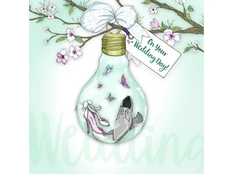 Clear Creation Swarovski kvadratkort CL2803 slub lyspære