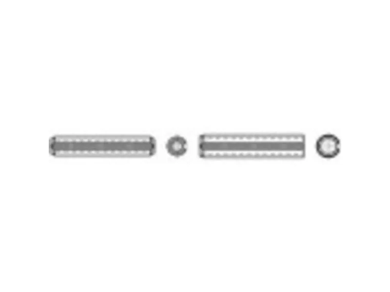 TOOLCRAFT TO-447795 rørstifter (Ø x L) 2 mm x 30 mm fjærstål 200 stk