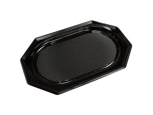 Skål 30x45 cm Midi Plastic PET Black Lid on 73703,10 stk/ps - (10 stk.)