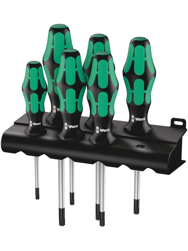 Wera 367/6 TORX® Screwdriver set Kraftform Plus and rack 6 pieces