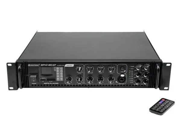 Omnitronic 80709782, 180 W, A/B, 0,5%, 85 dB, 80 - 16000 Hz, Klemmer