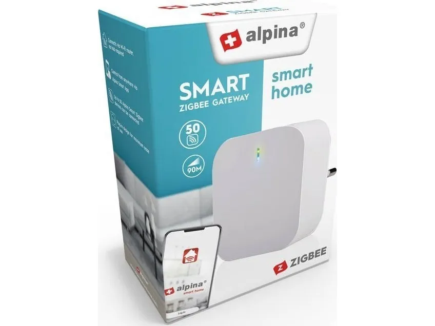Alpina - Zigbee hub gateway for tilkobling av enheter i denne standarden