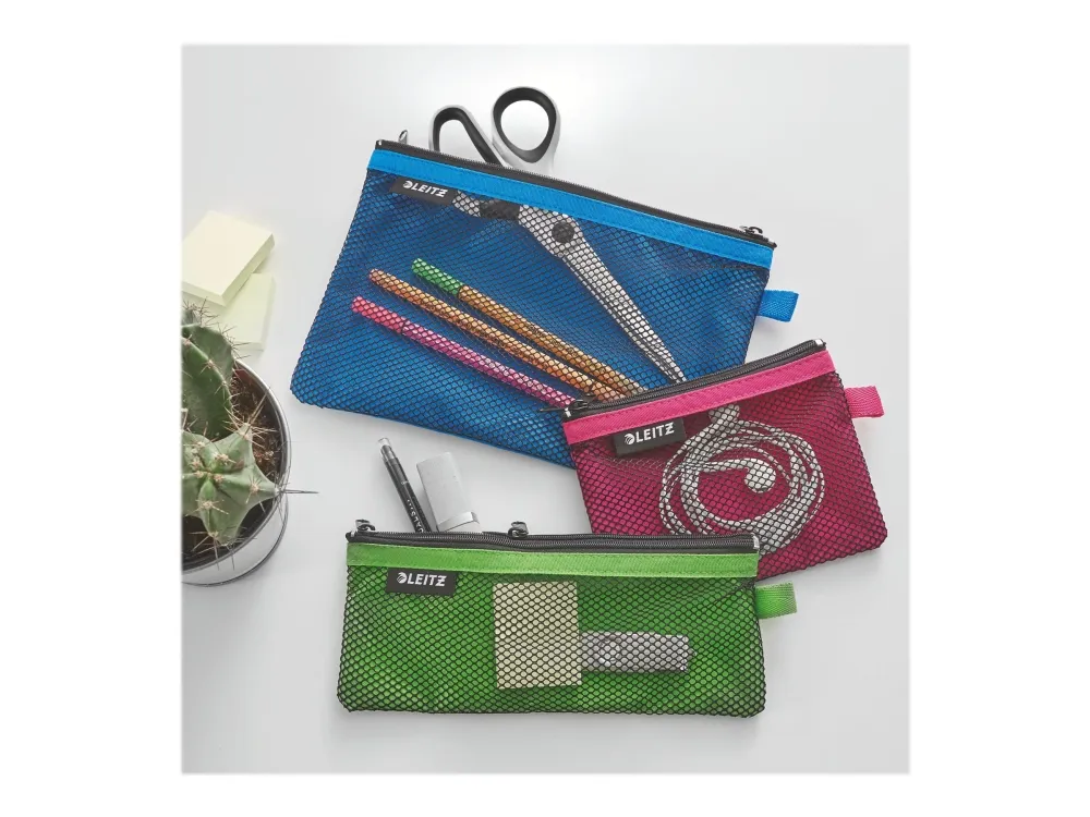 Leitz WOW Travel Small - Pung for personal belongings / ID / credit cards / cable / cash / earphones - nylon - blå