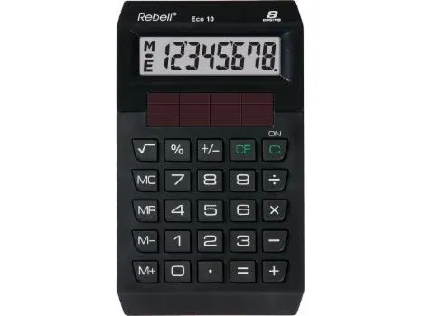 Rebell stasjonær kalkulator ECO 10 svart