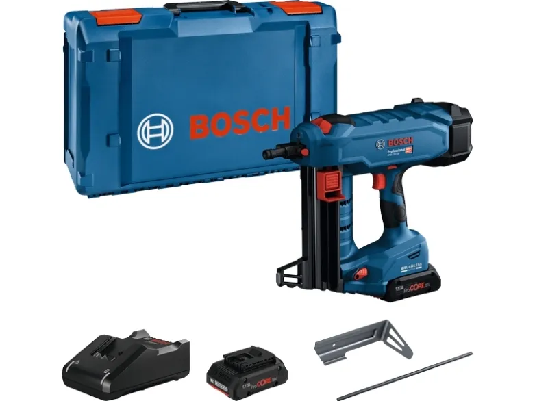 Bosch GNB 18V-38 Professional, Spikerpistol, Strakt magasin, Sort, Blå, 1,3 cm, 3,8 cm, 96 dB