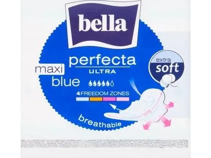 BELLA PERFECTA SANITARY NAPKINS A'8 MAX.BLU