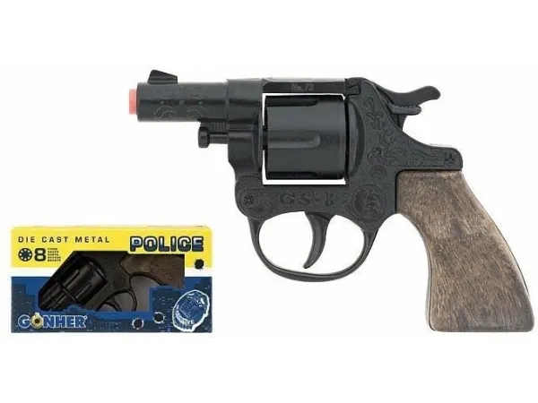 Gonher liten metallpolitirevolver 8 skudd - 239883
