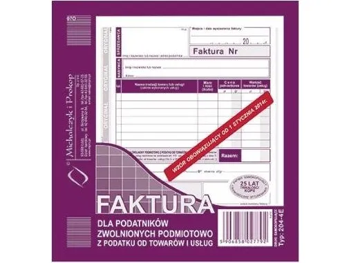 Faktura til underleverandør med under 2/3A5 204-4E