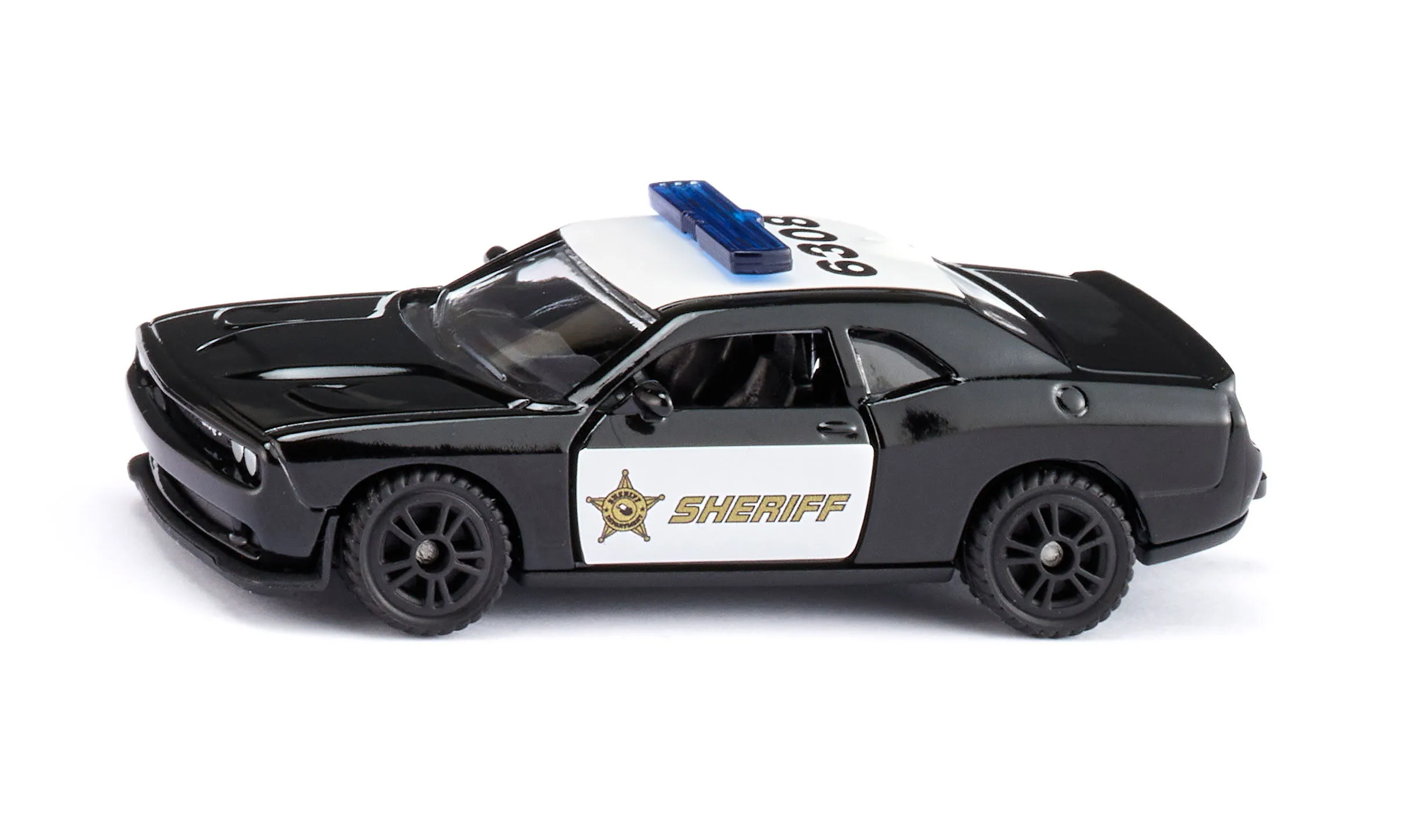 Siku Dodge Challenger SRT, Politibil, Plast, 3 år, Svart, Hvit, Barn, Ikke for barn under 36 måneder