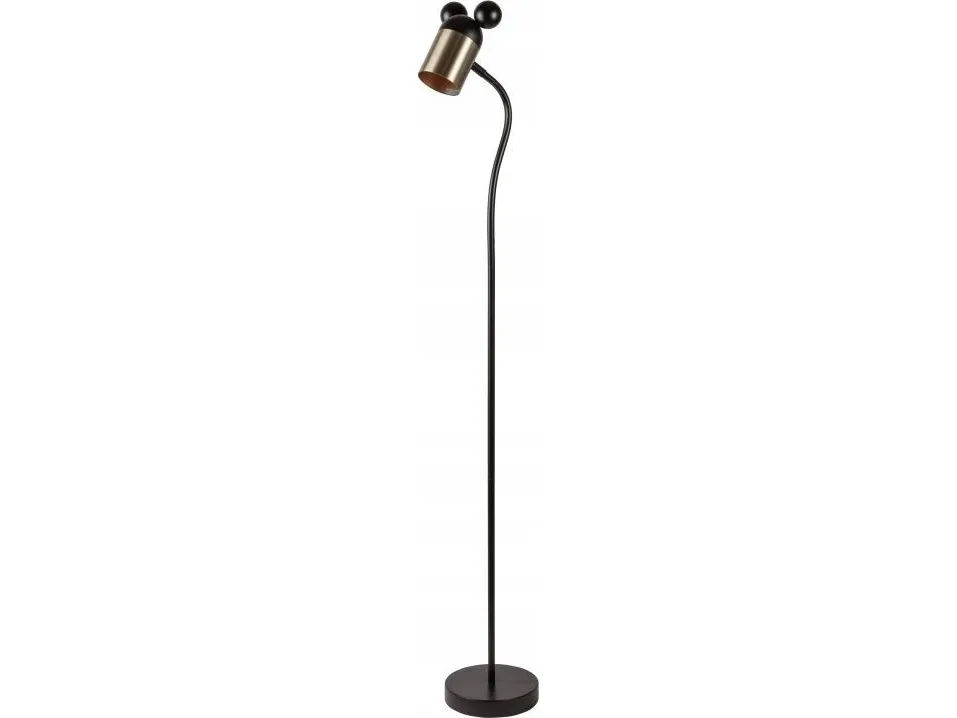 GTV gulvlampe GTV Mouse LP-MOUS-11-DEC gulvstående lampe 1x25W E27 svart/gull