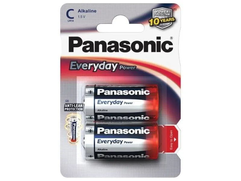 PANASONIC alkaliskt batteri LR14EPS/BL 2 stk EVERYDAY