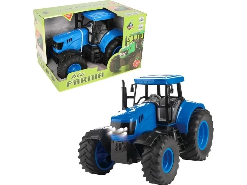 Traktor stor blå