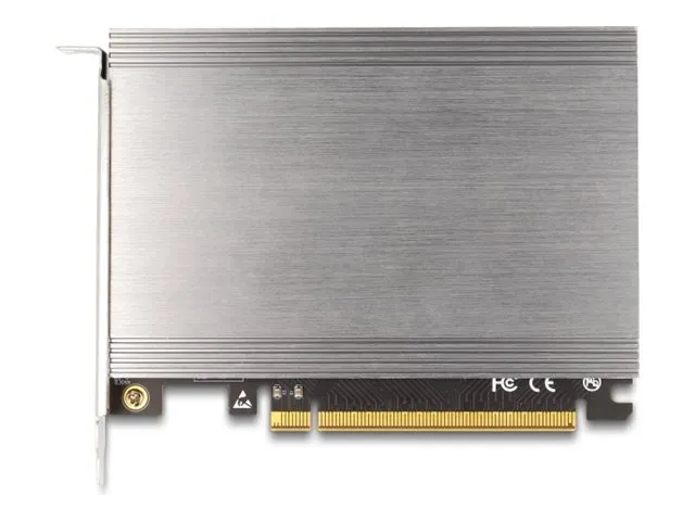DeLOCK 90210, PCIe, M.2, PCIe 4.0, Sort, Metallic, Windows Server 2019, 95 mm