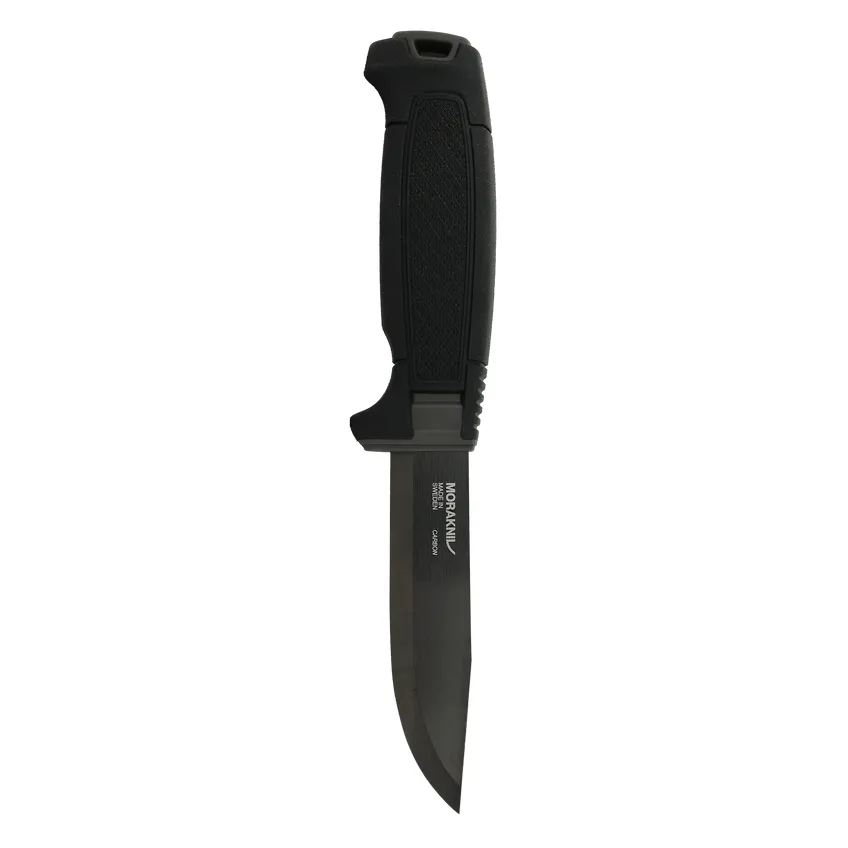 Morakniv Amberg BlackBlade (C), Single/enkelt, Jaktkniv, Drop punkt, Kull stål, Termoplastisk elastomer (TPE), Svart