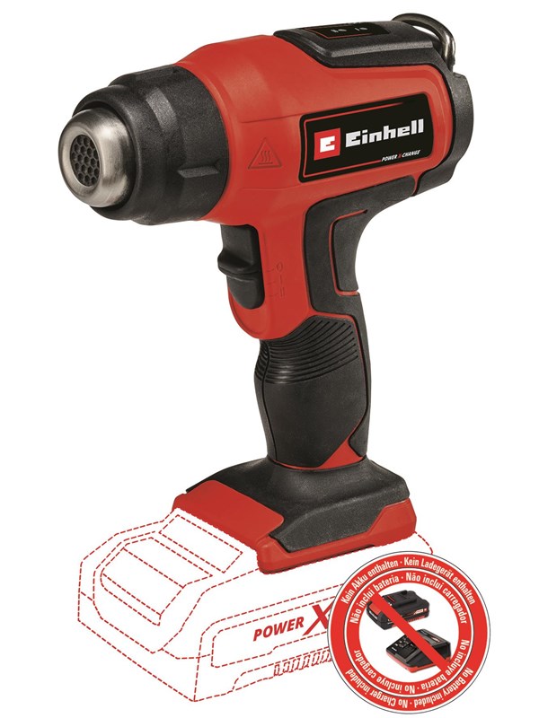 Einhell TE-HA 18 varmepistol 2 trinn 18 V u/batteri og lader.