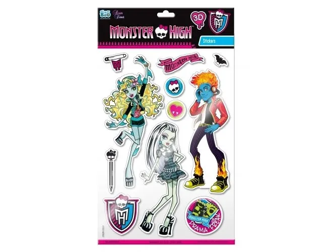 Klistremerke BOO Monster High 3D veggdekorasjon (DECLIC301)