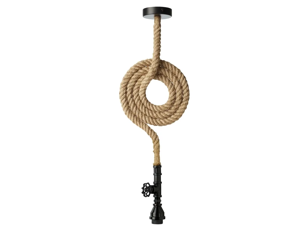 Hengelampe nielsen_light PENDEL HOSE MED REB SORT MATT