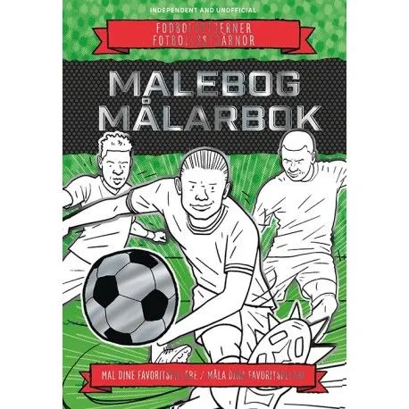 Fotballstjerner - maleebok | Språk: Dansk