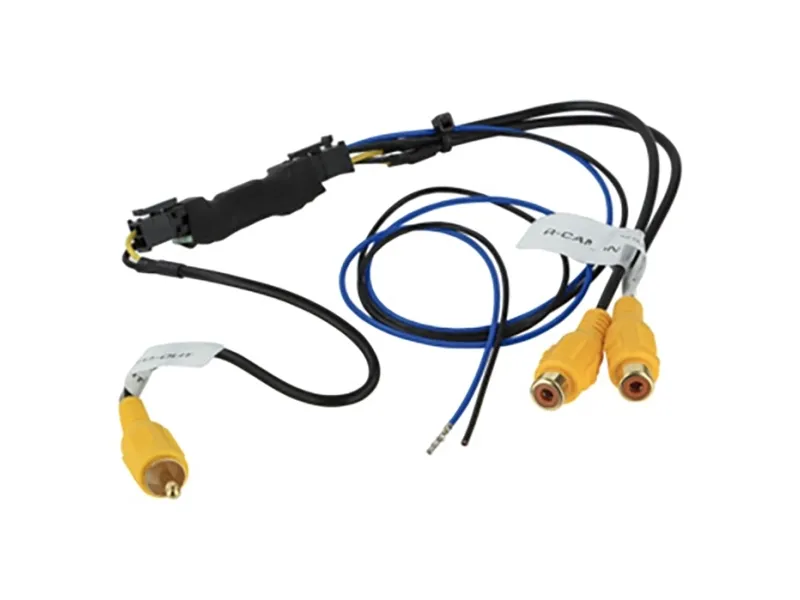 Video switcher 2xRCA(f) - 1x RCA(m) og trigger 12V