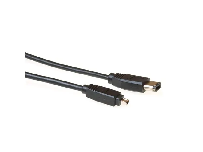 ACT Firewire IEEE1394-kabel 6-pin hann - 4-pin hann 4,50 m FIREWIRE IEEE1394 6M-4M 4.50M (FW1450)