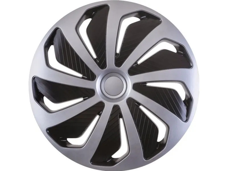 Versaco hjulkapsler Wind silver/svart 15``, 1 stk.